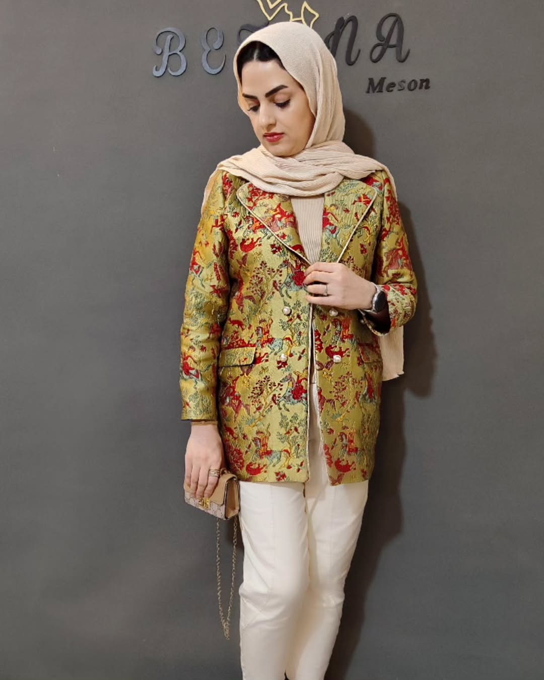 کت ژاکارد زنانه چهارفصل